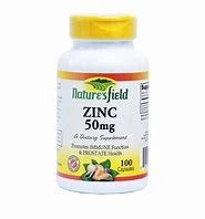 NATURES FIELD ZINC 50MG X 100