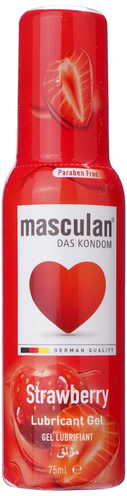 MASCULAN LUB GEL STAWBERRY 75MLS
