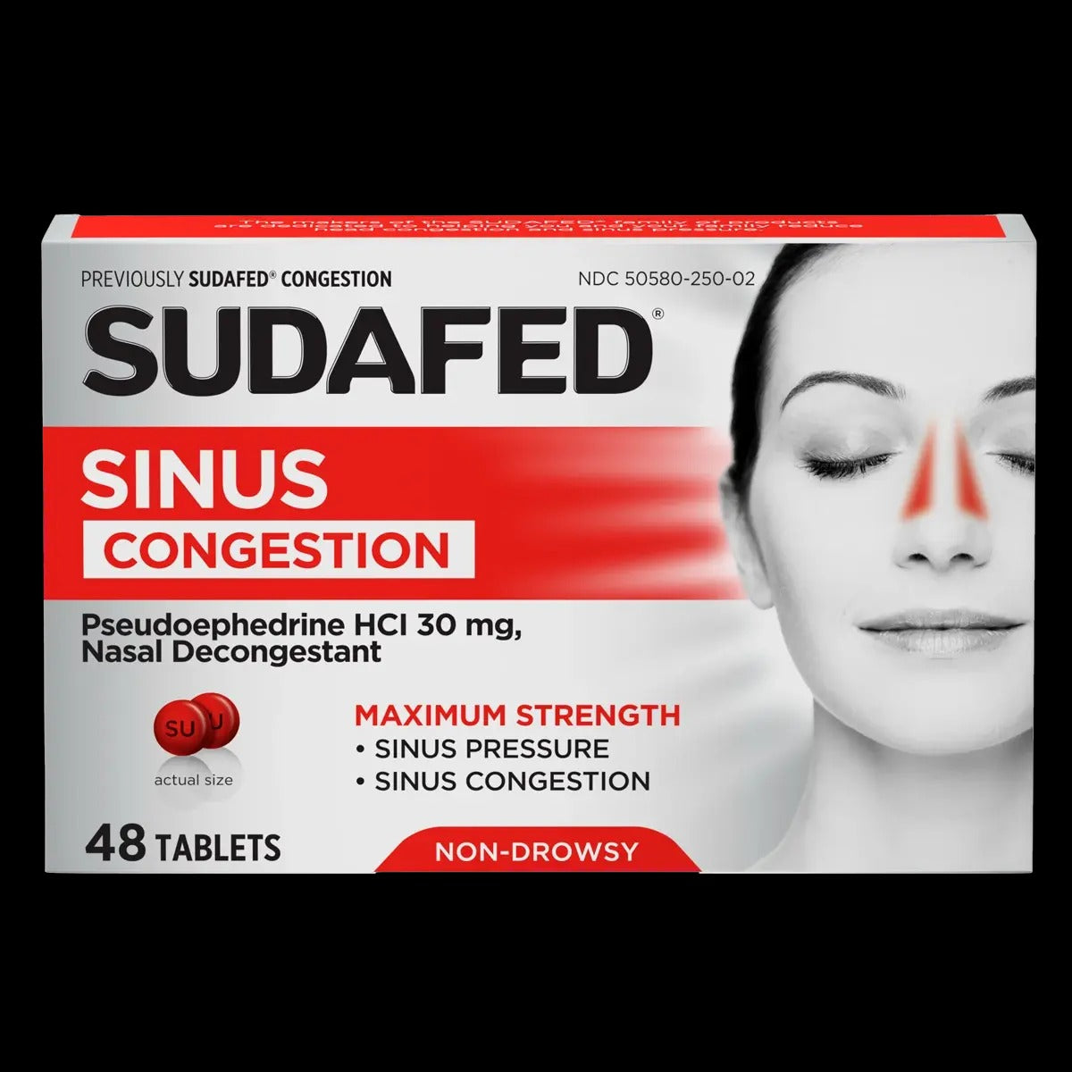 SUDAFED SINUS P.P 200/30MG X 24