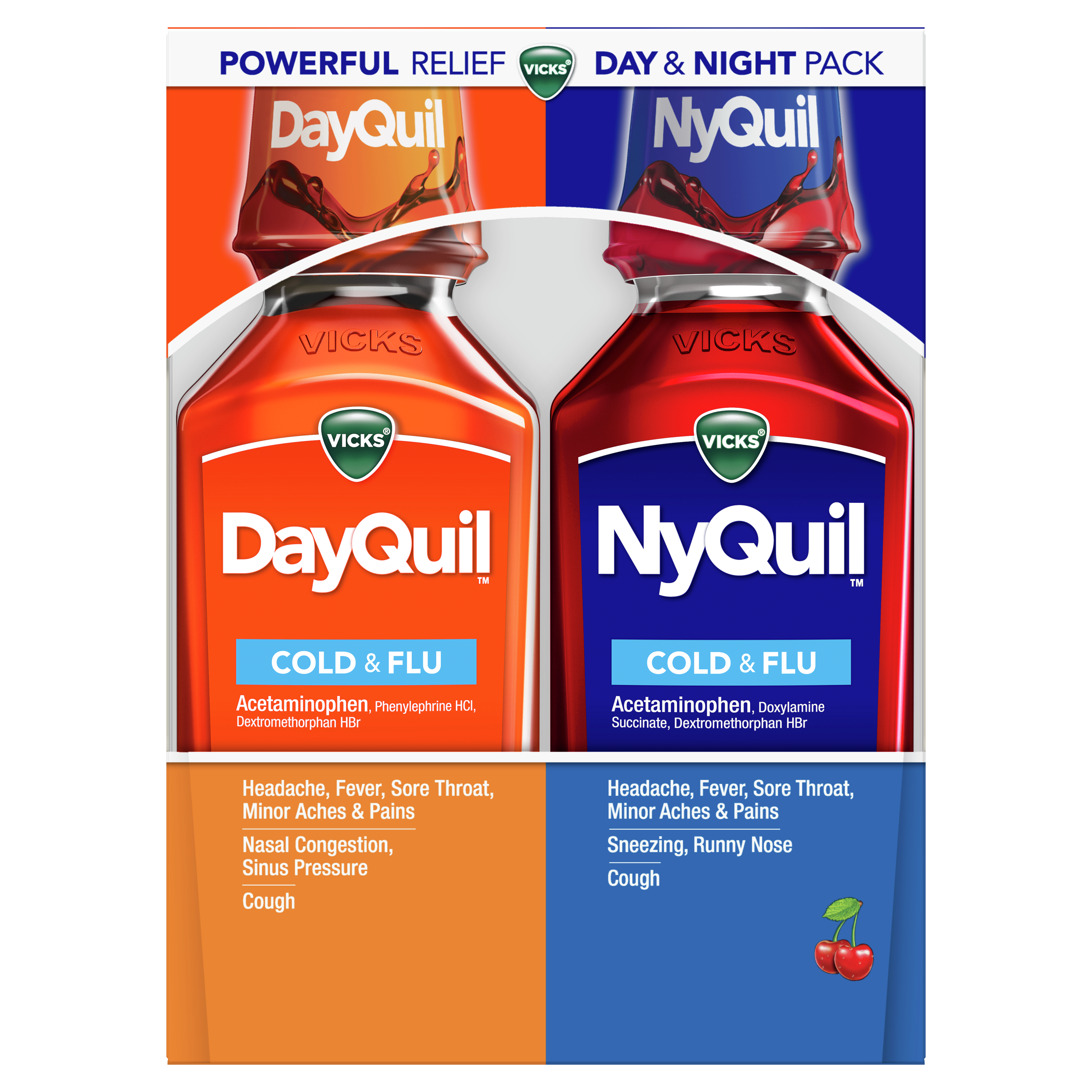 NICKS NYQUIL SEVERE COLD & FLU 354ML