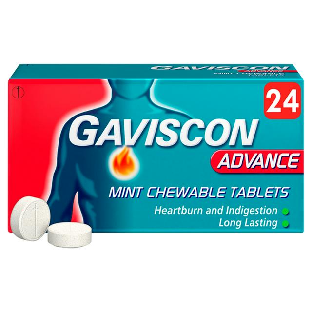 GAVISCON ADV CHEW TABS X 24