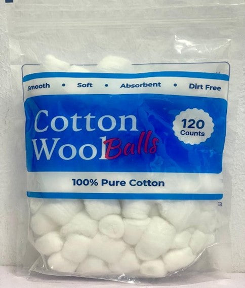 COTTON WOOL BALLS X120