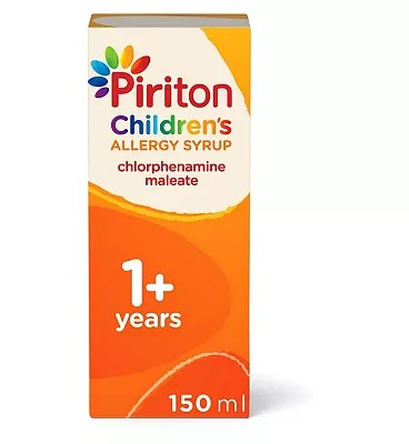 PIRITON SYRUP 150ML U.K