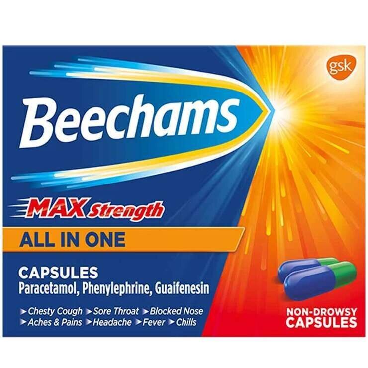 BEECHAMS MAX STRENGTH ALL IN ONE  X16