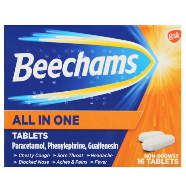 BEECHAMS ALL IN ONE X 16 TABS