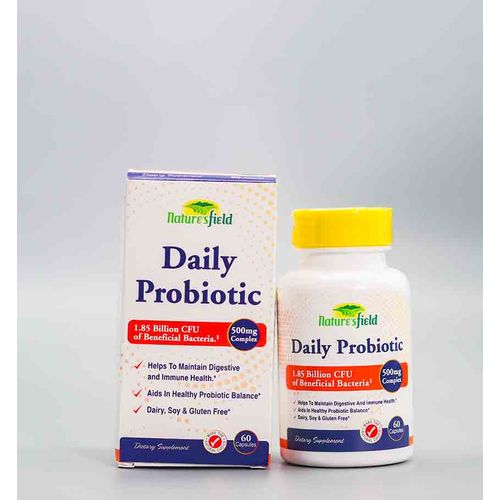 NATURES FIELD DAILY PROBIOTIC 500MG X60