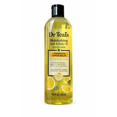 DR. TEALS MOISTURISING BATH & BODY PREBIOTIC LEMON BALM OIL 260ML