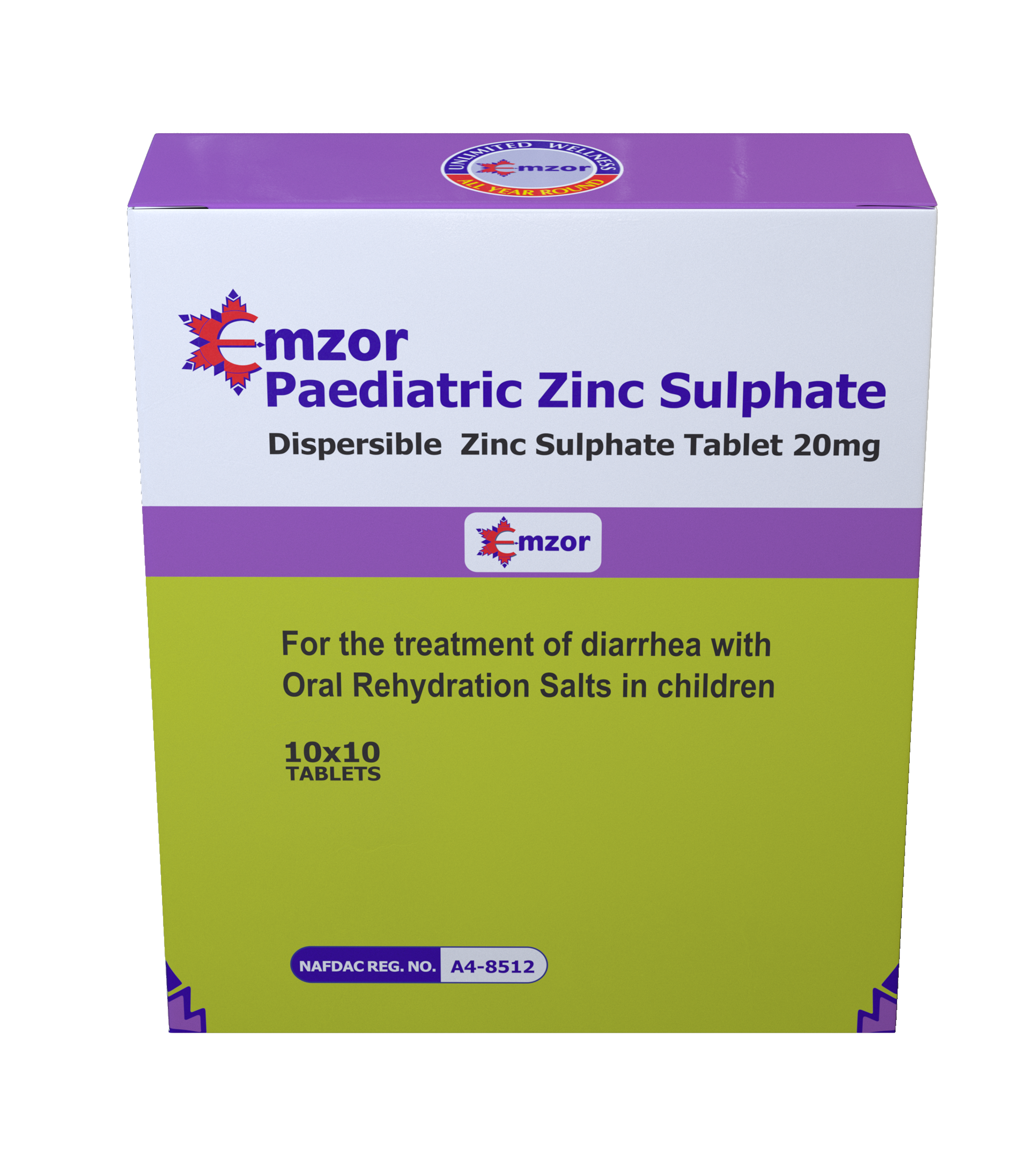 EMZOR PAEDIATRIC ZINC 20MG X 10