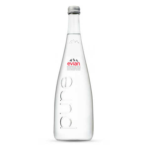 EVIAN WATER BOTTLE 75CL