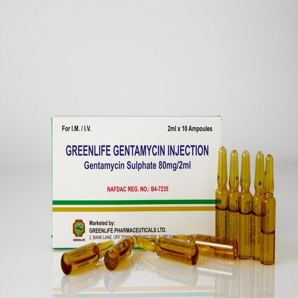 GENTAMYCIN INJ 80MG/2ML X 1 GRE