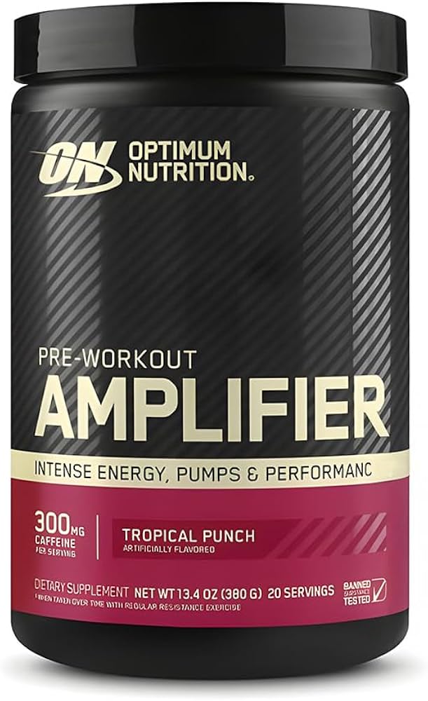 OPTIMUM NUTRITION PRE WORKOUT AMPLIFIER 380G TROPICAL PUNCH