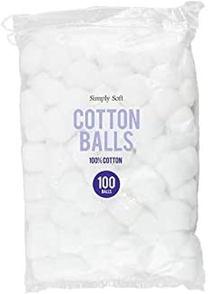 SIMPLY COTTON WOOL BALLS WHITE X100
