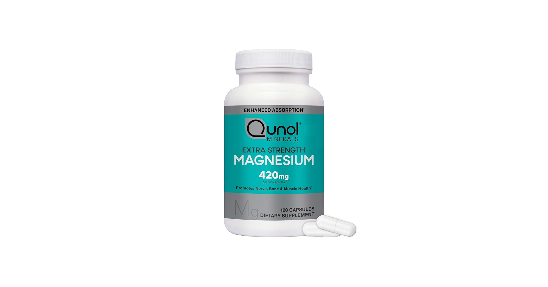 QUNOL MINERALS EXTRA STRENGHT MAGNESUIM 420MG X120
