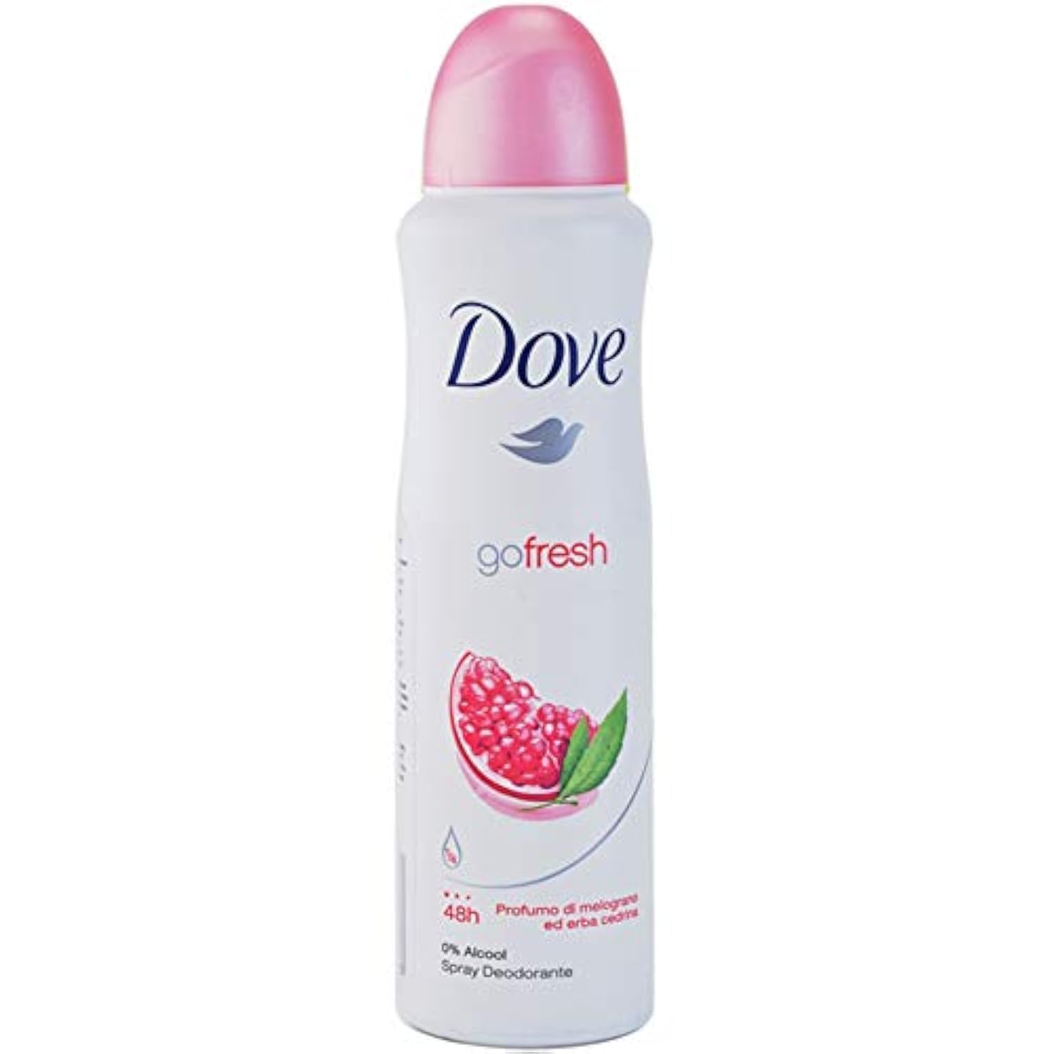 DOVE GO FRESH POMEGRANDATE & LEMON BODY SPRAY  250MLS