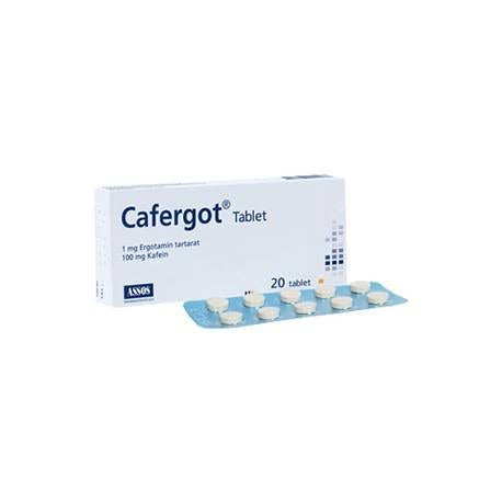 CAFERGOT 1MG/100MG X 30 TABS SACHET