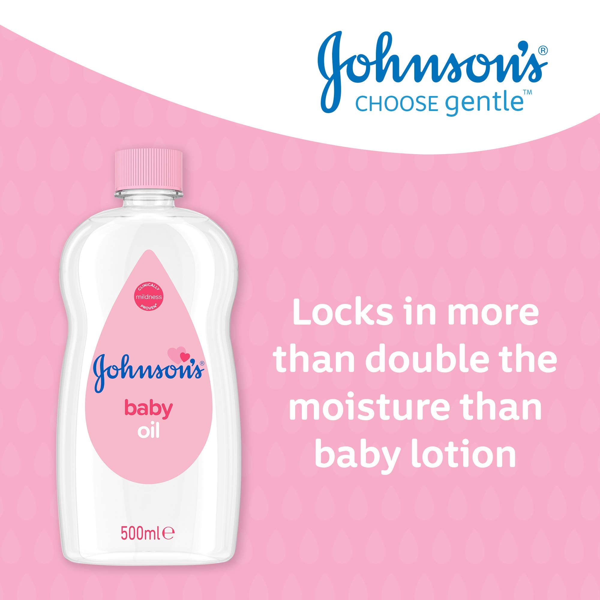 JOHNSON BABY OIL 500MLS ITALY
