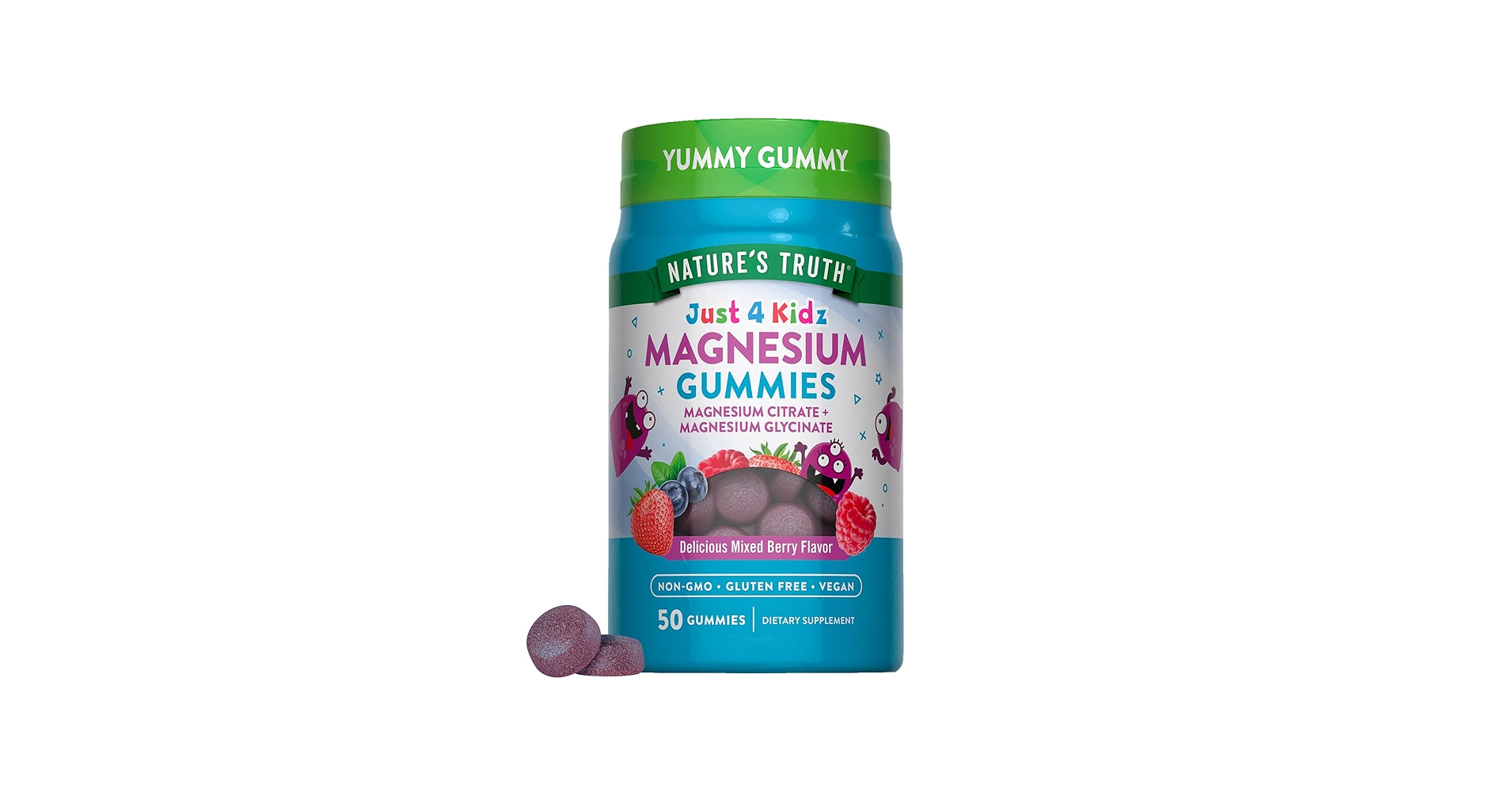 NATURES TRUTH JUST 4 KIDZ MAGNESIUM GUMMIES X50