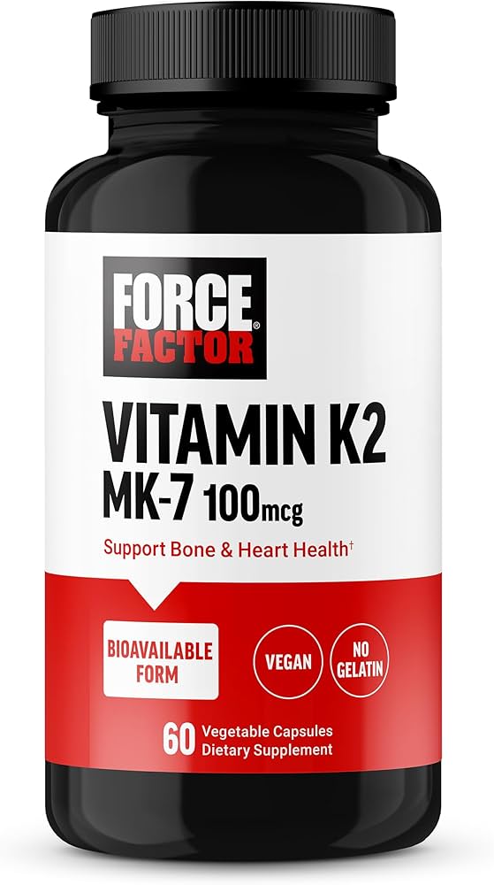 FORCE FACTOR MK-7 VITAMIN K2 100MCG CAPS X60