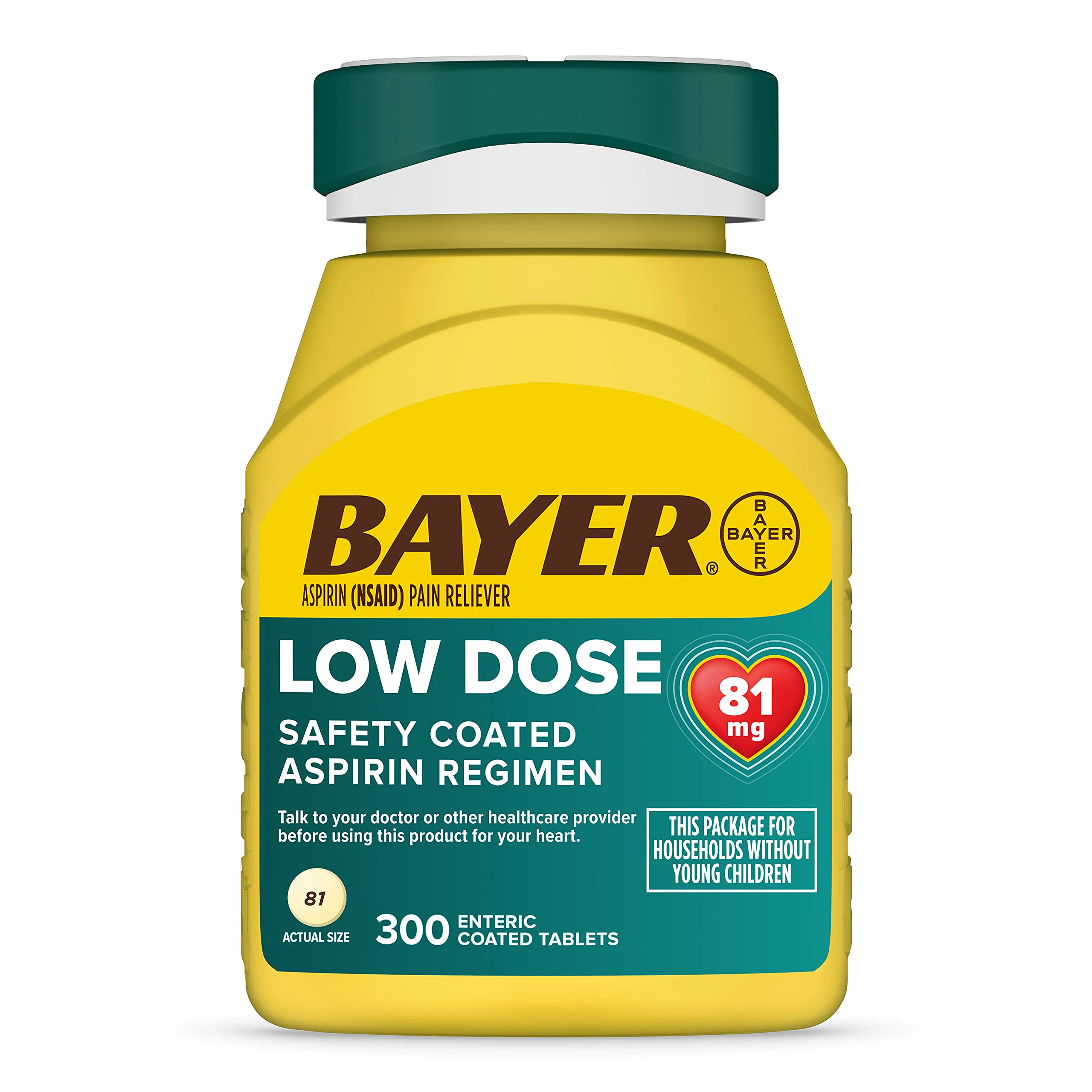 BAYER LOW DOSE ASPIRIN 81MG X 3