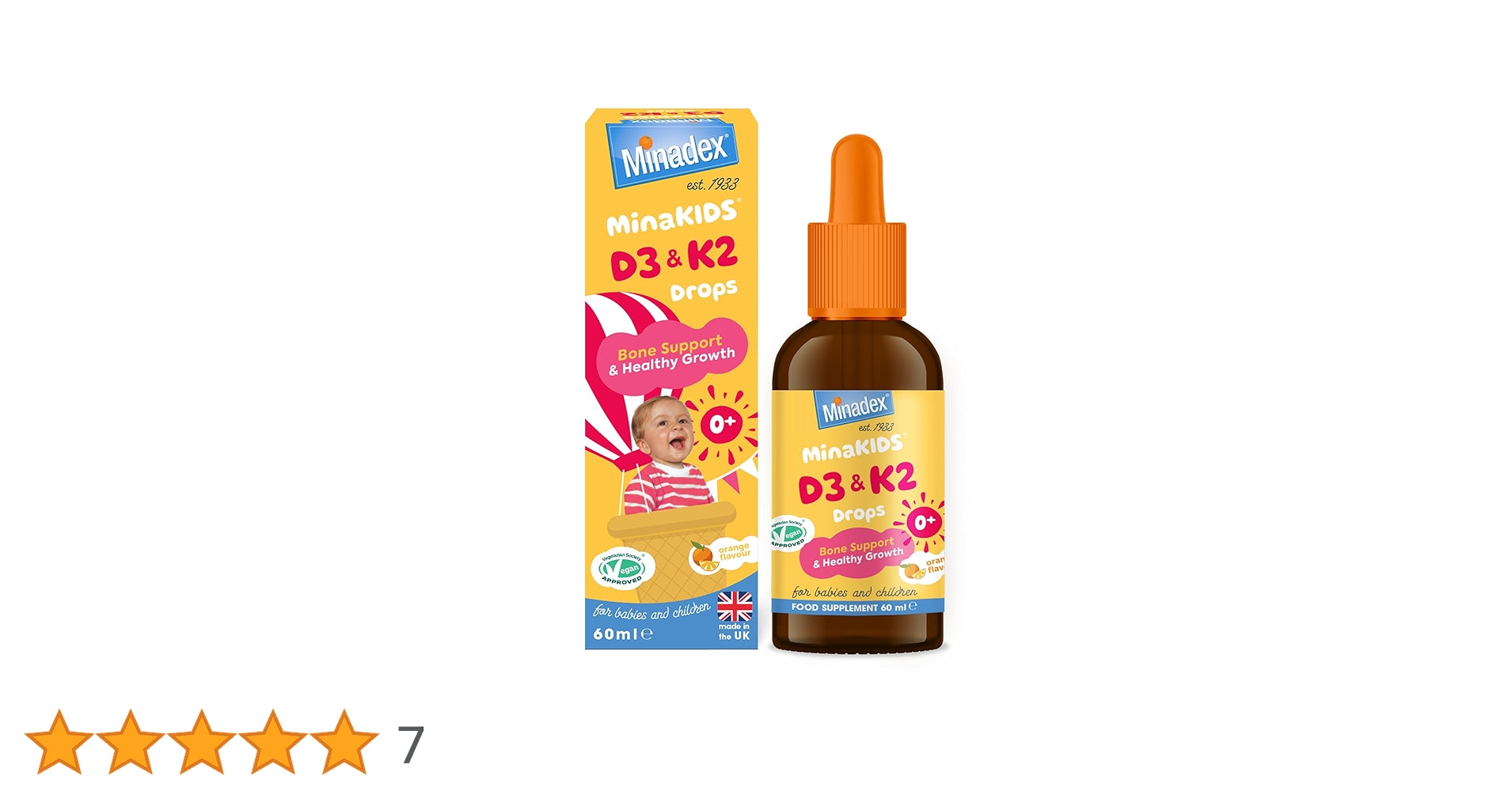 MINADEX MINAKIDS D3 & K2 60ML