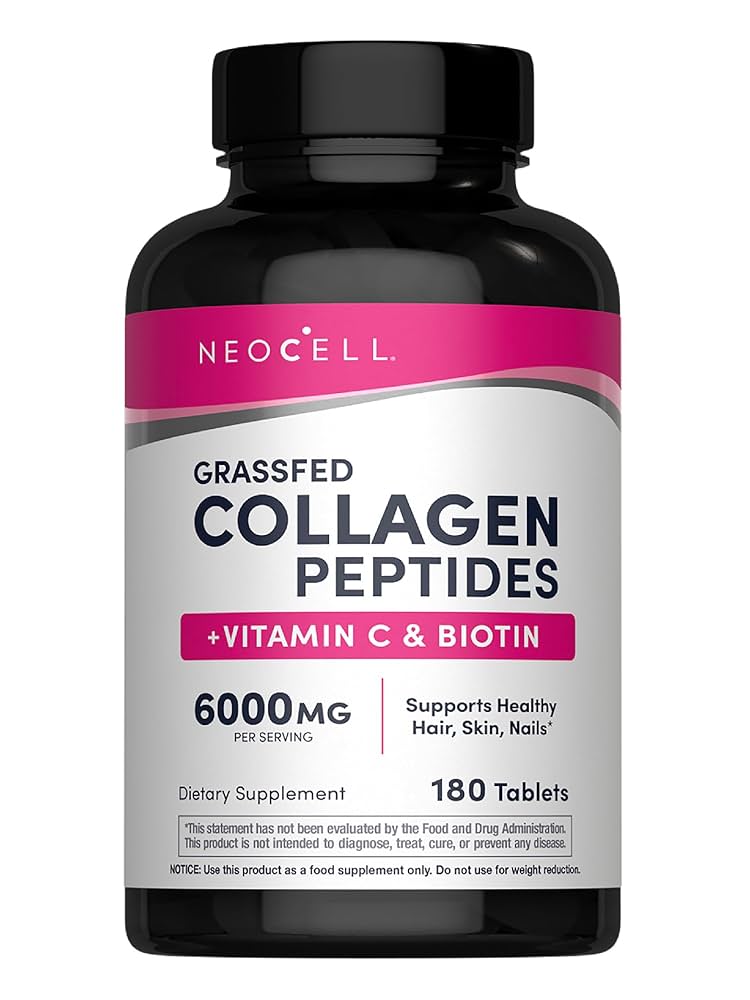 NEOCELL GRASSFED COLLAGEN PEPTIDES + VITAMIN C + BIOTIN 6000MG 270 TABLETS (SMALL)