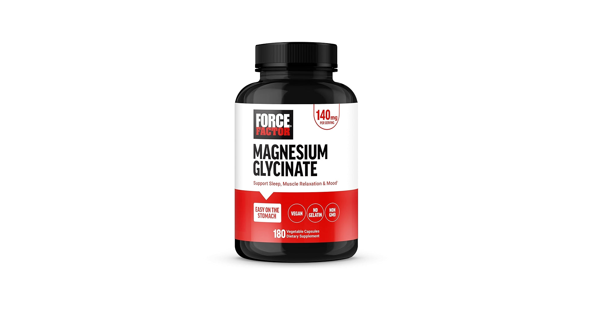 FORCE FACTOR MAGNESIUM  GLYCINATE 140MG  X180