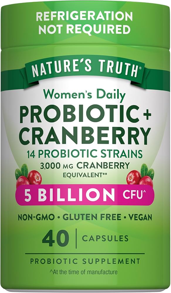 NATURES TRUTH  WOMEN DAILY PROBIOTIC + CRANBERRY 40CAPS