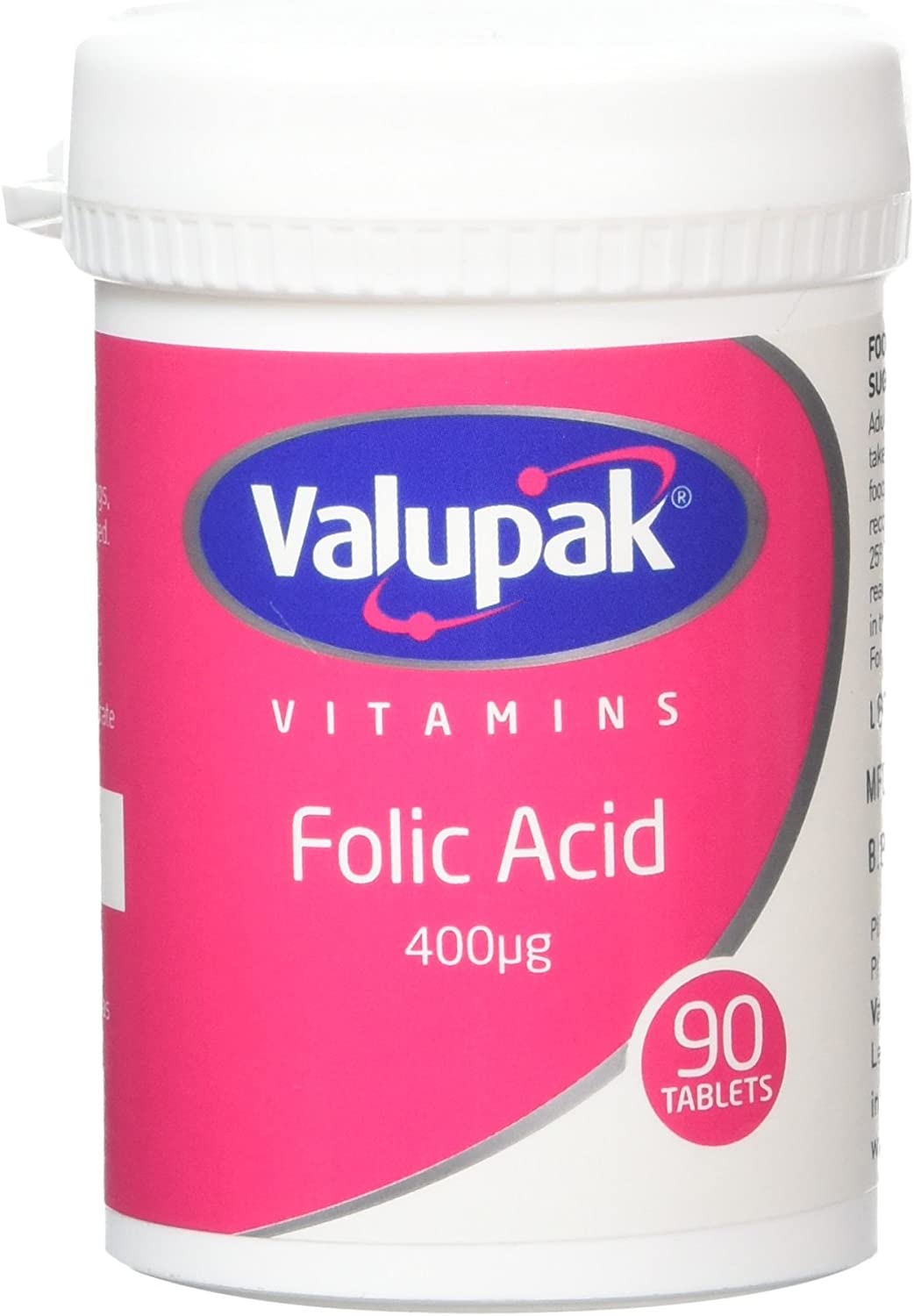 VALUPAK FOLIC ACID 400MCG X 90