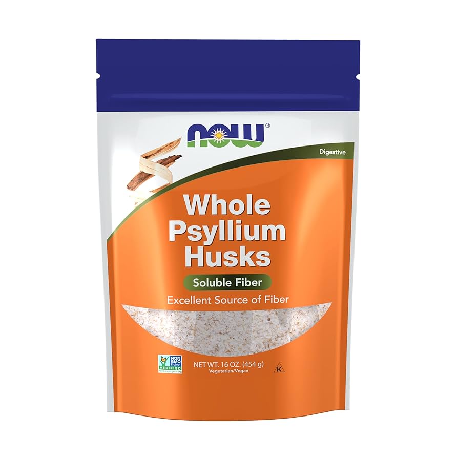 NOW WHOLE PSYLLIUM HUSK 16oz