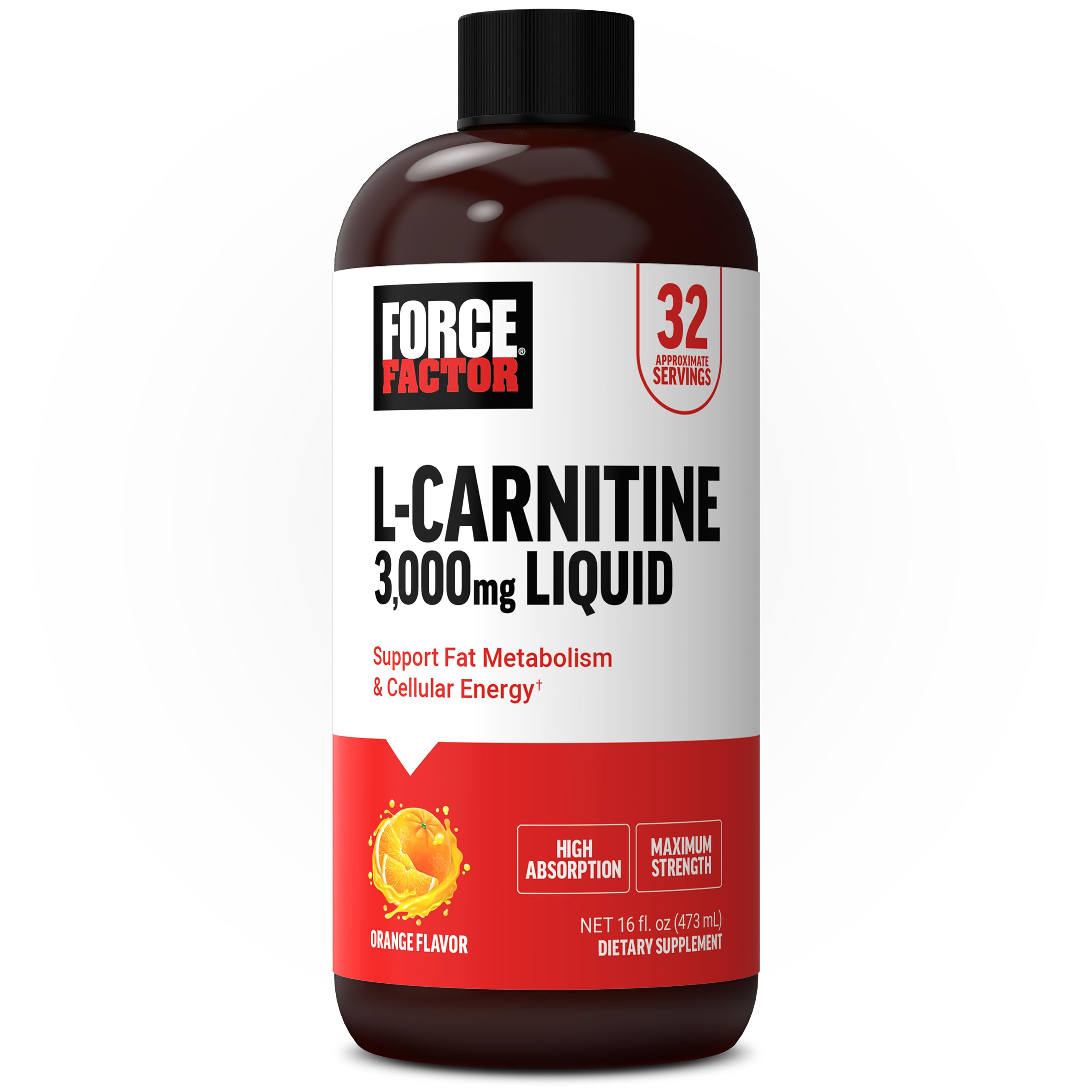 FORCE FACTOR L-CARNITINE 3000MG LIQUID 473ML