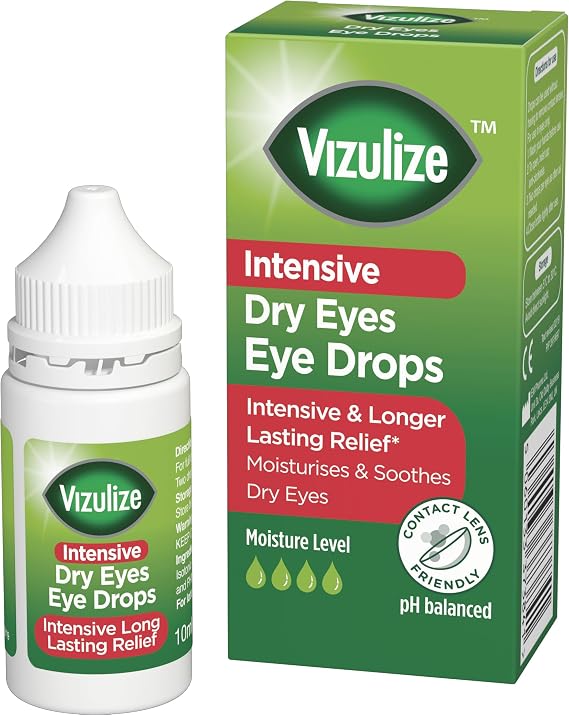 VIZULIZE INTENSIVE DRY EYE DROPS 10MLS