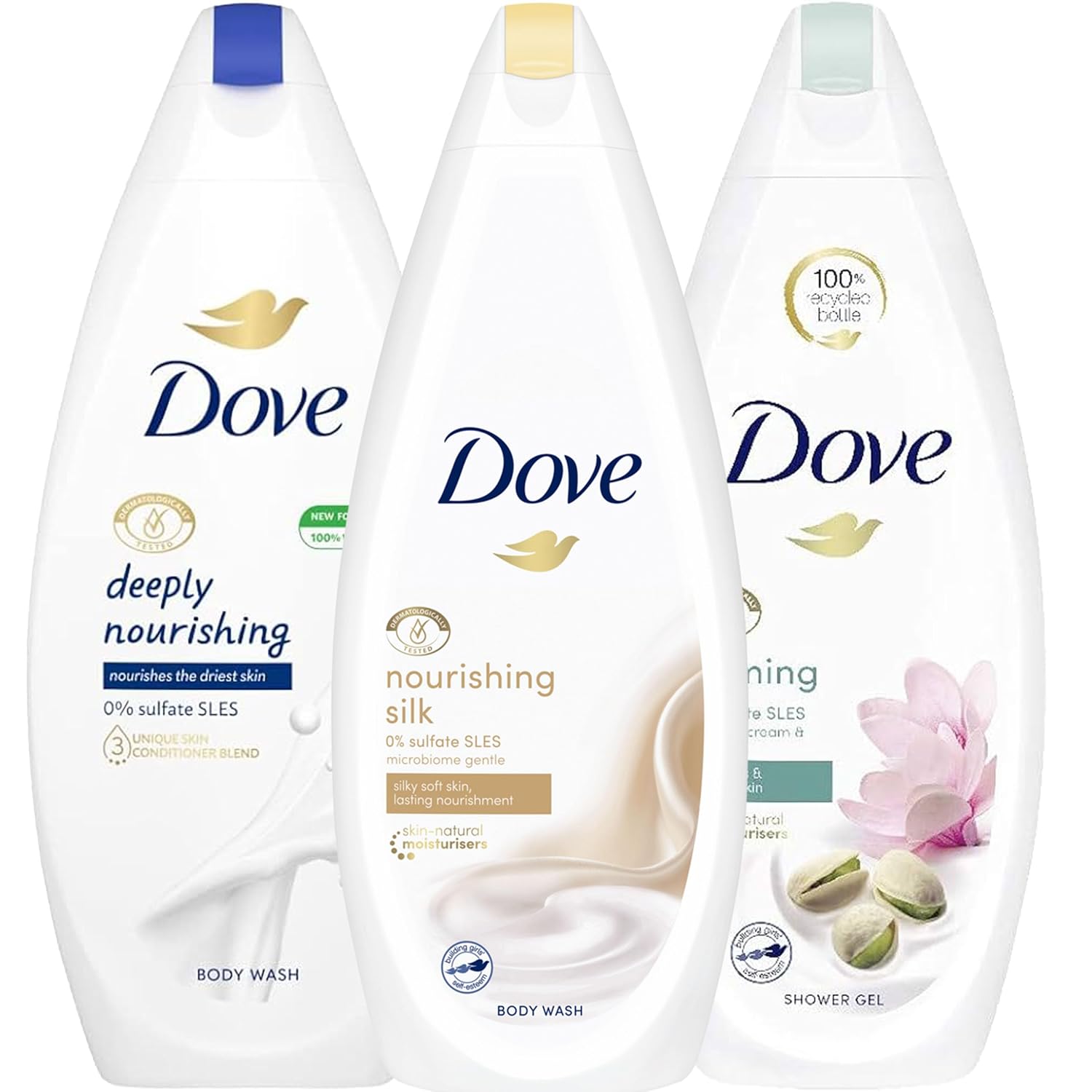 DOVE BODY WASH 500ML MIX