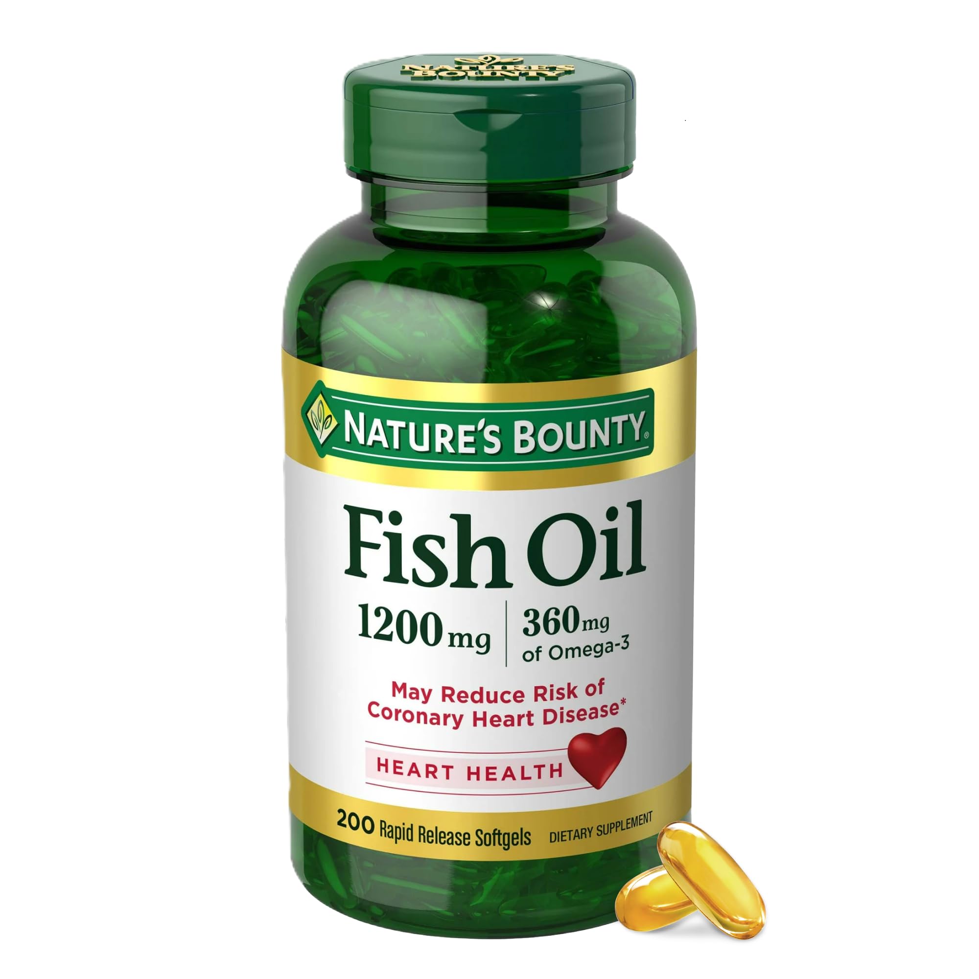 NATURES BOUNTY FISH 1200MG HEART HEALTH X200