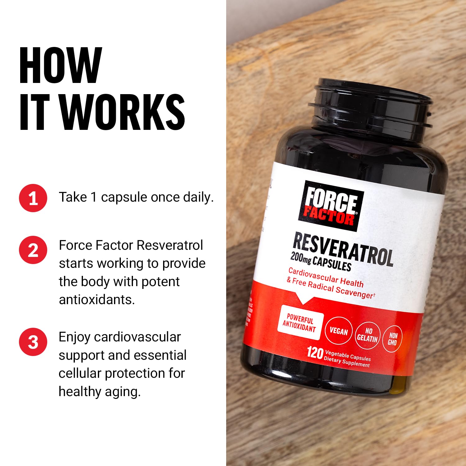 FORCE FACTOR RESVERATROL X60