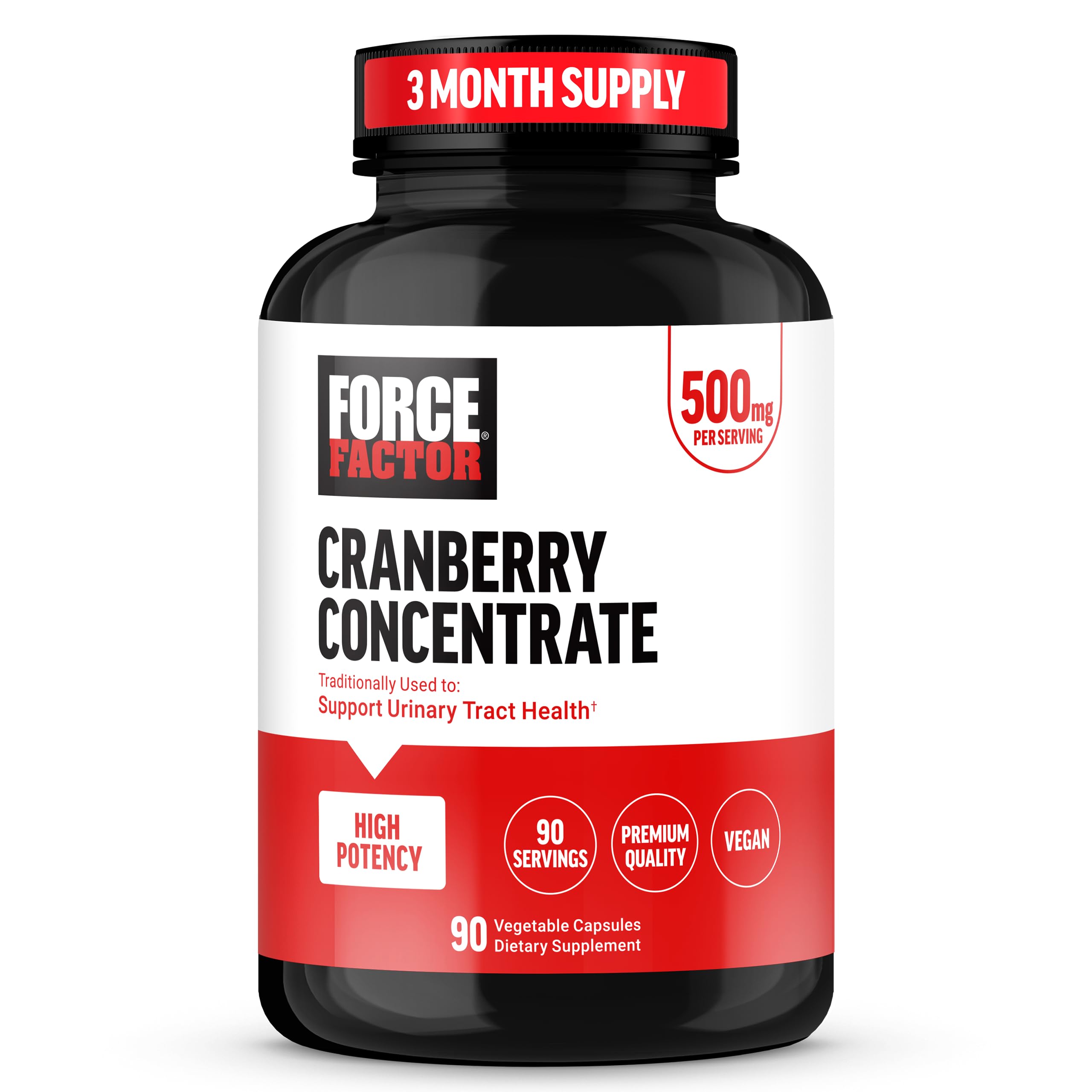 FORCE FACTOR CRANBERRY CONCENTRATE 500MG CAPS