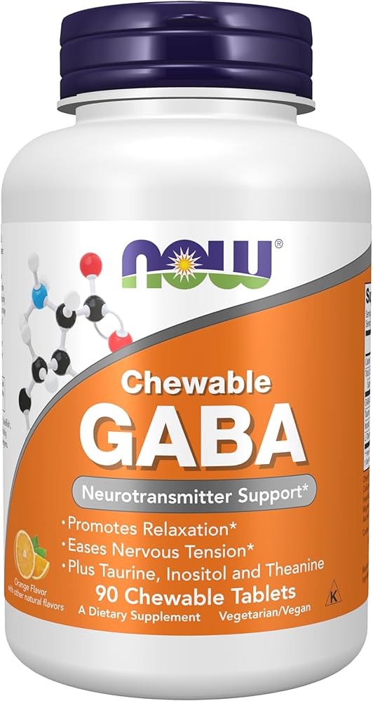 NOW CHEWABLE GABA 500MG X 90