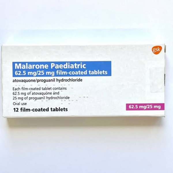 MALARONE X12 TABLETS UK 62.5/25MG