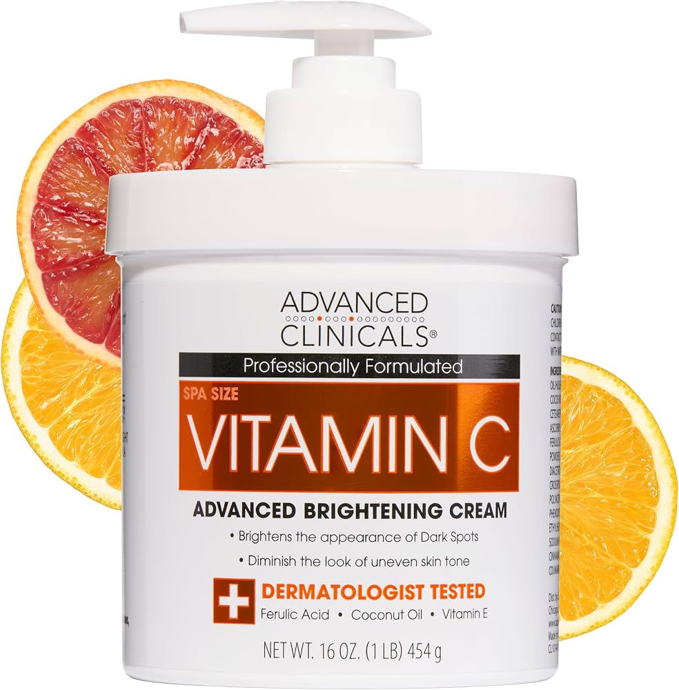 ADVANCED CLINICALS VITAMIN C BRIGHTENING CREAM 454G
