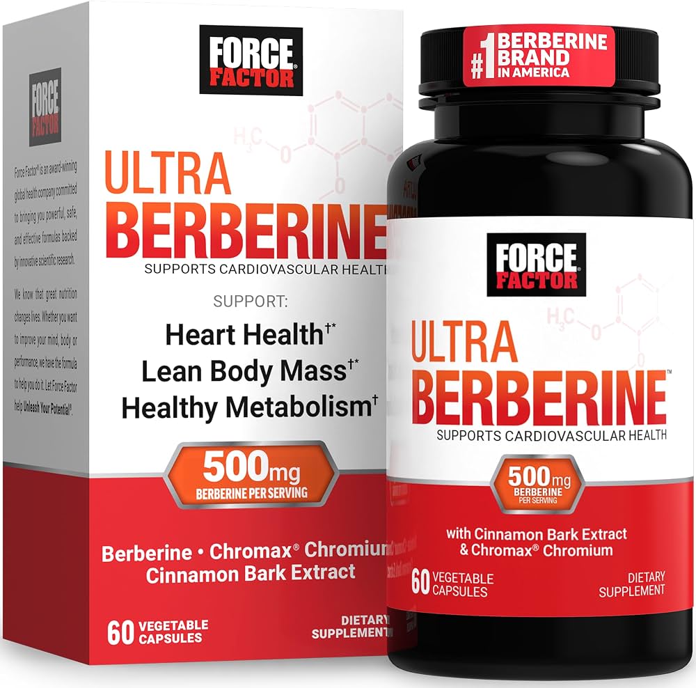 FORCE FACTOR ULTRA BERBERINE TRIPLE ACTION X60