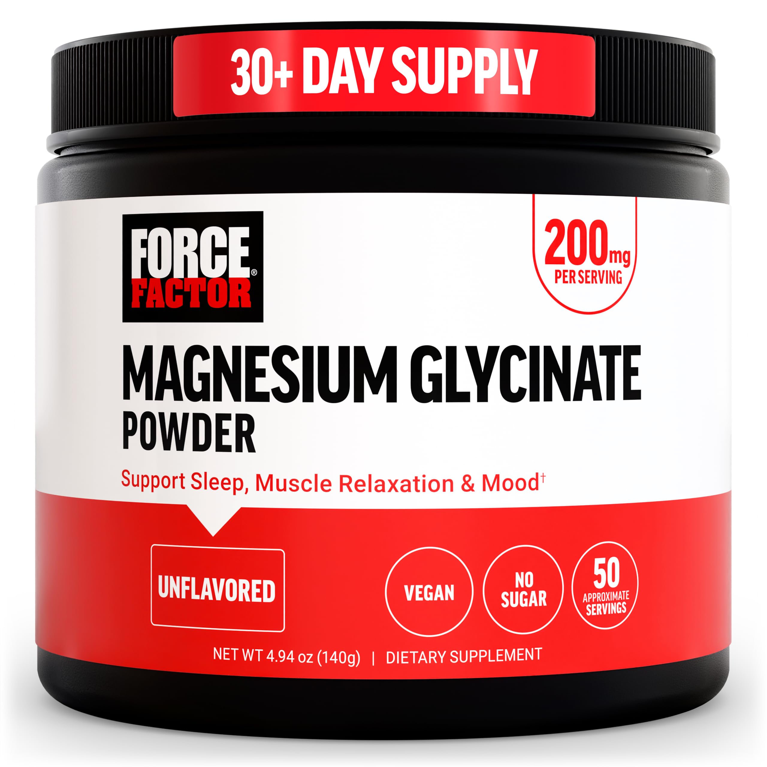 FORCE FACTOR MAGNESIUM GLYCINATE POWDER 200MG