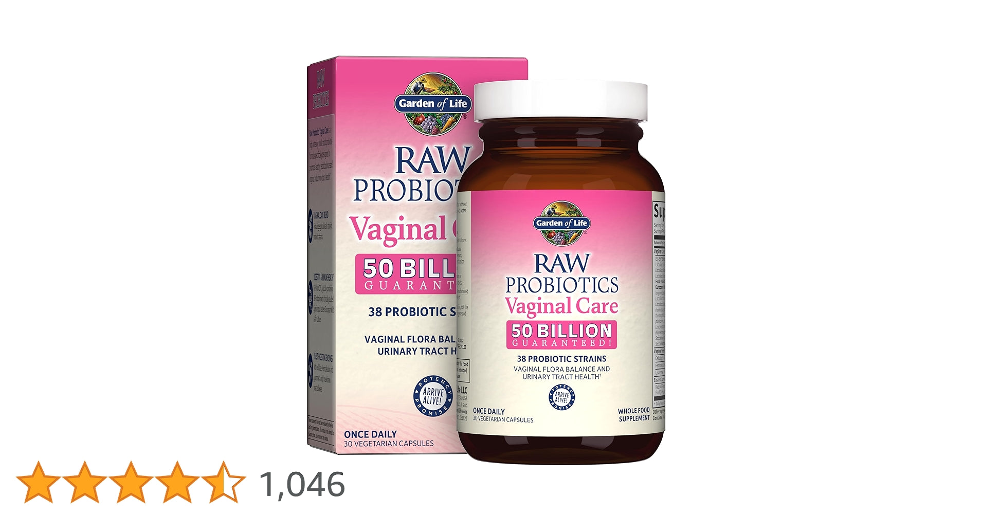 GOL RAW PROBIOTIC VAGINAL CARE 50 BILLION 30 CAP