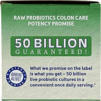 GOL RAW PROBIOTICS COLON CARE 50 BILLION X30
