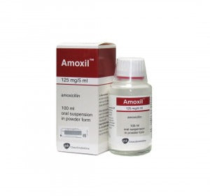 AMOXIL SUSPENSION 125 MG/5ML