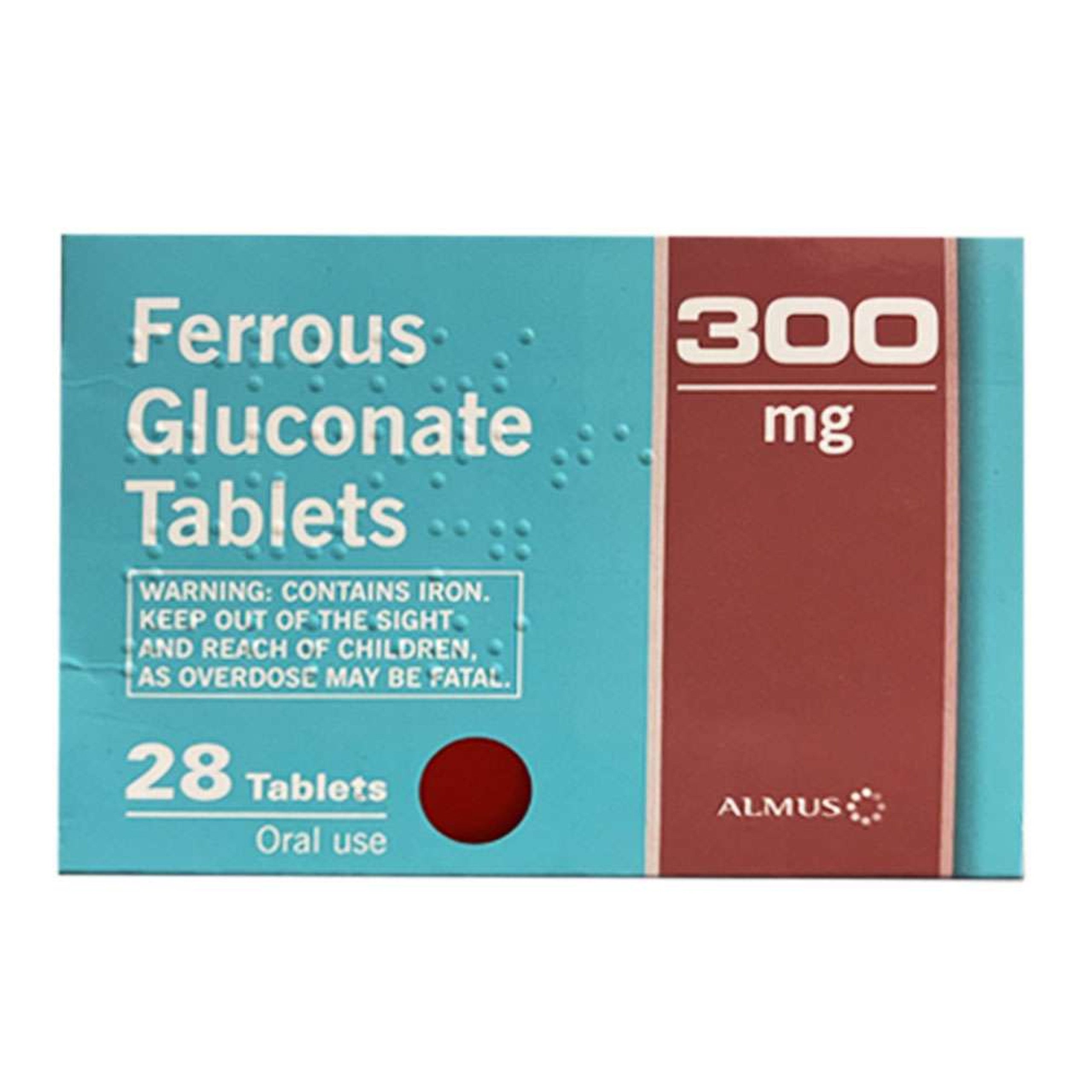 FERROUS GLUCONATE 300MG X 28 RE