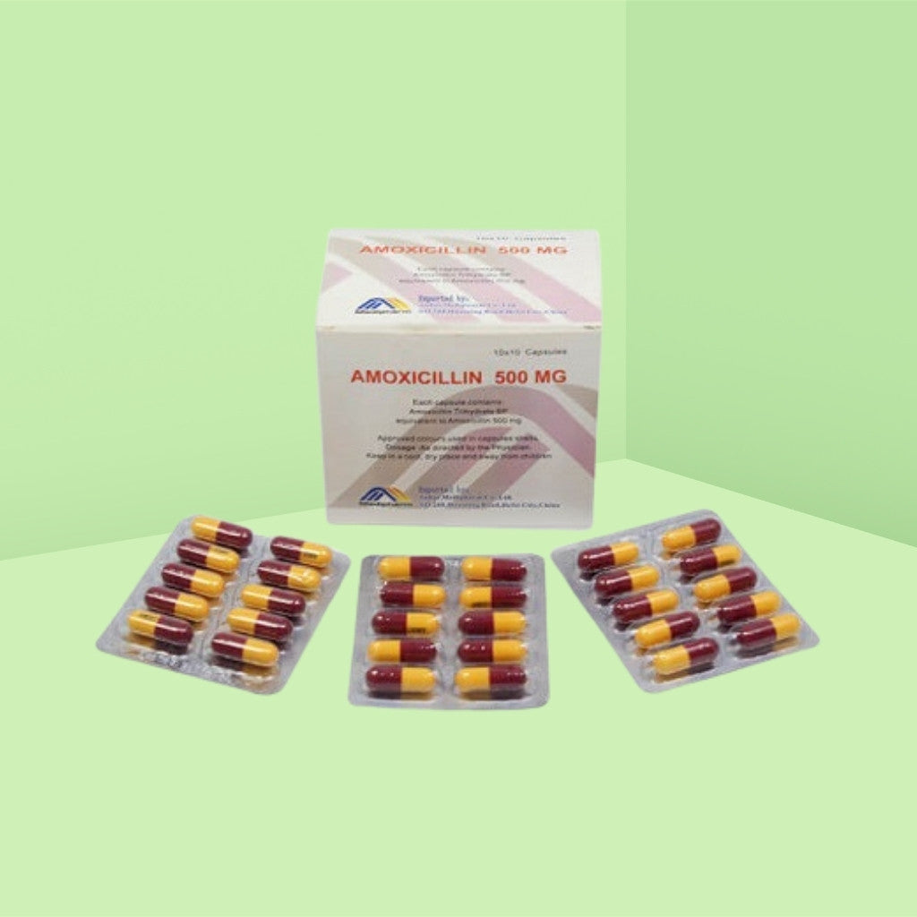 KRISMOX AMOXICILLIN CAPS 500MG X10