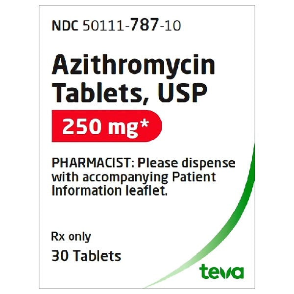 TEVA AZITHROMYCIN 250MG X 28
