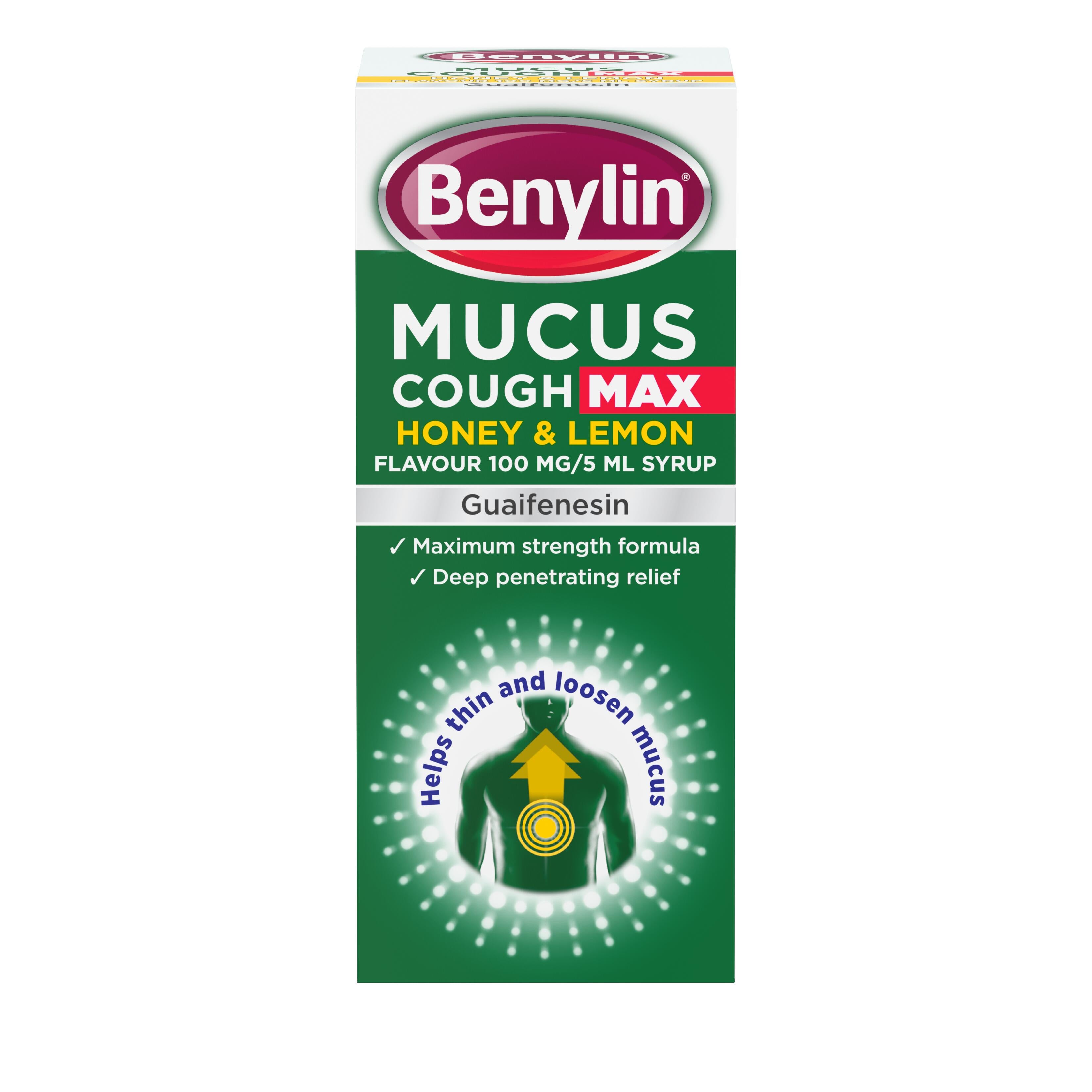 BENYLIN MUCUS MAX HON.LEMON 150