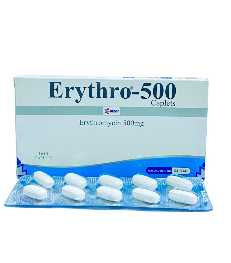 ERYTHOMYCIN TABLET 500MG CLARIOD