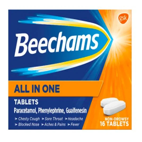 BEECHAMS ALL IN ONE X 16 TABS