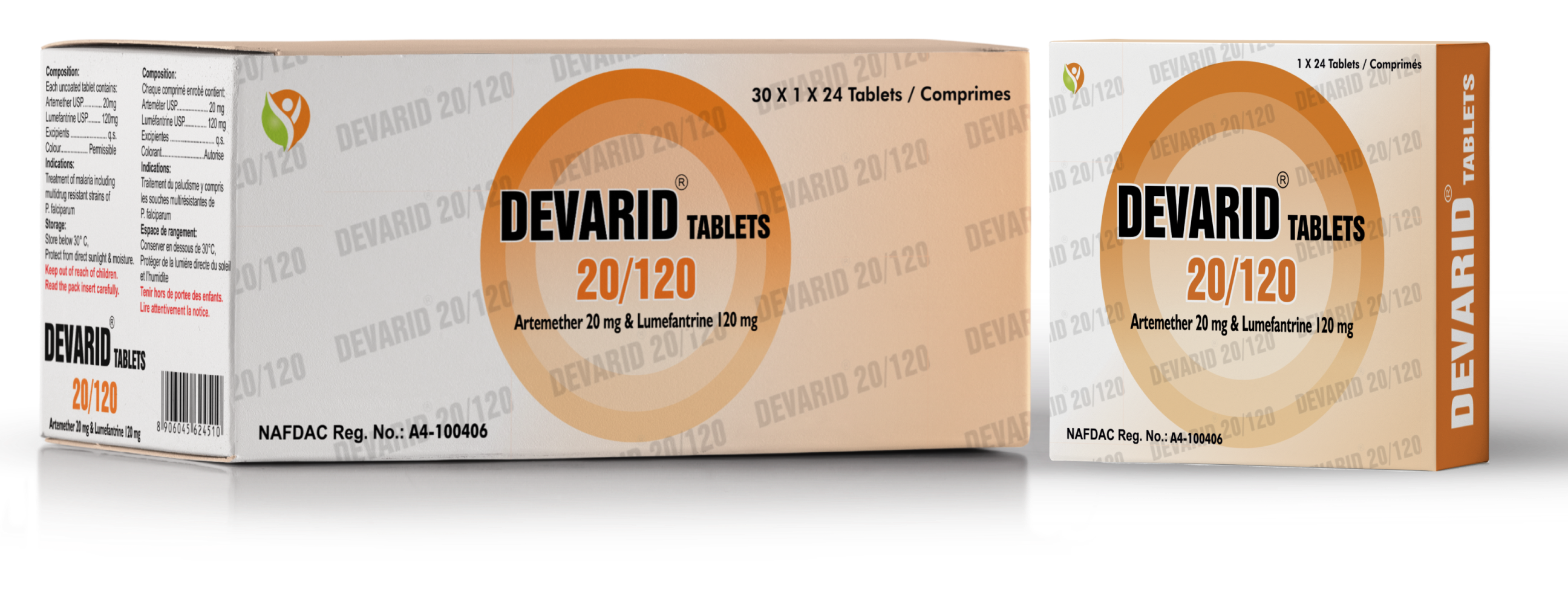DEVARID 20/120MG X 24